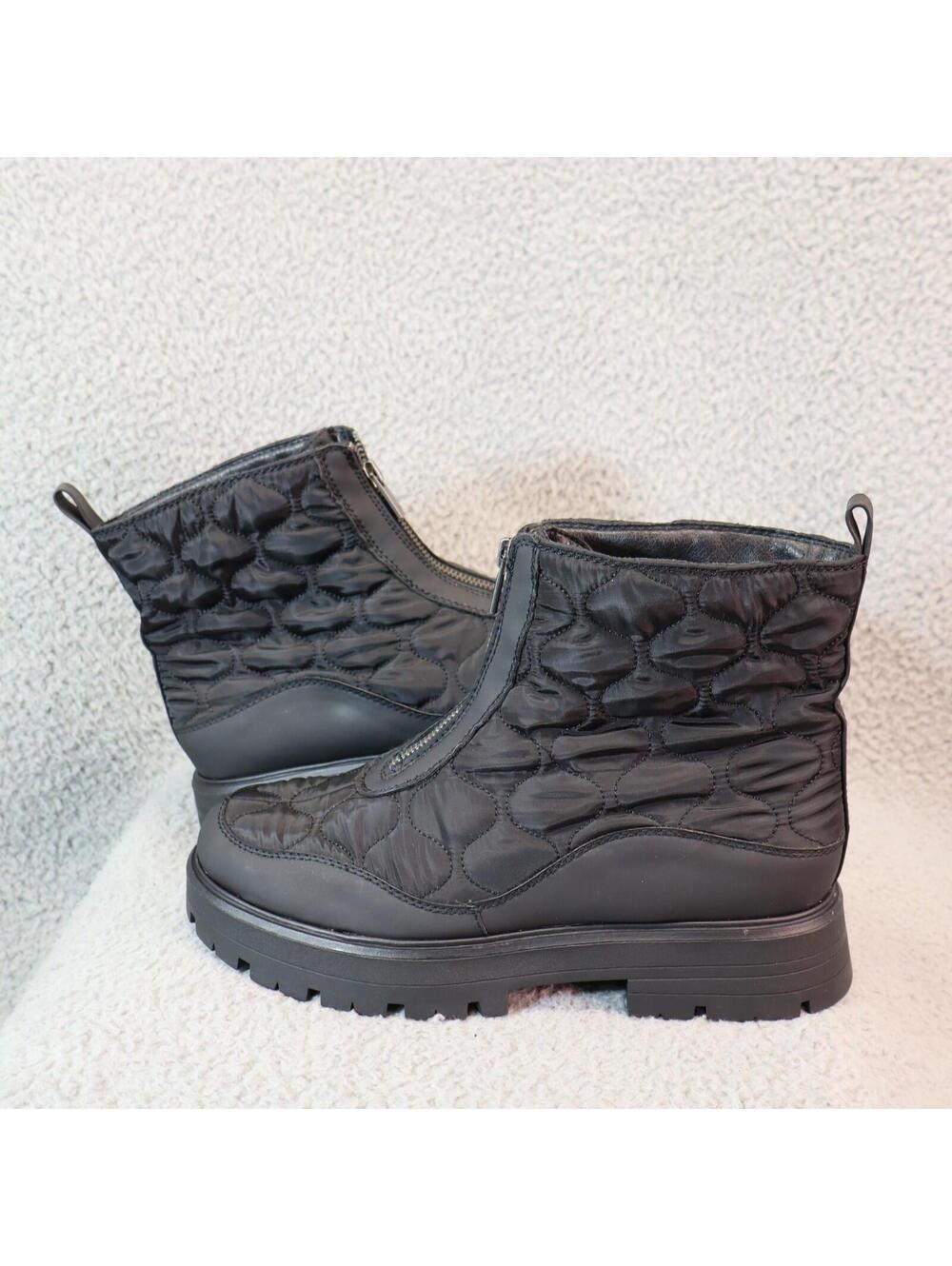 Lucky Brand Appyle women 9M Quilted Ankle Boots Black